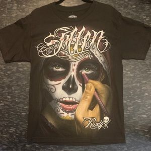 Sugar Skull Make-up Sullen T-Shirt